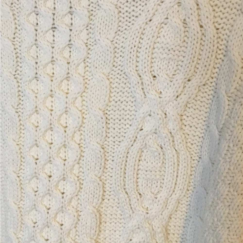 Woman’s Aran Crafts Full Zip Wool Sweater Sz XXL - Picture 5 of 9